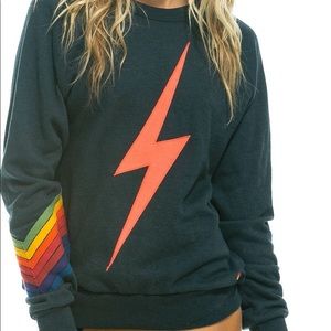 Aviator Nation Bolt Stitch Chevron 7 Sweatshirt